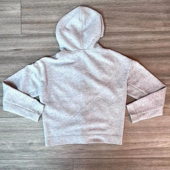 Uniqlo Women's Gray Long Sleeve Straight Hemline Full Zip Up‎ Hoodie Small - Picture 5 of 6